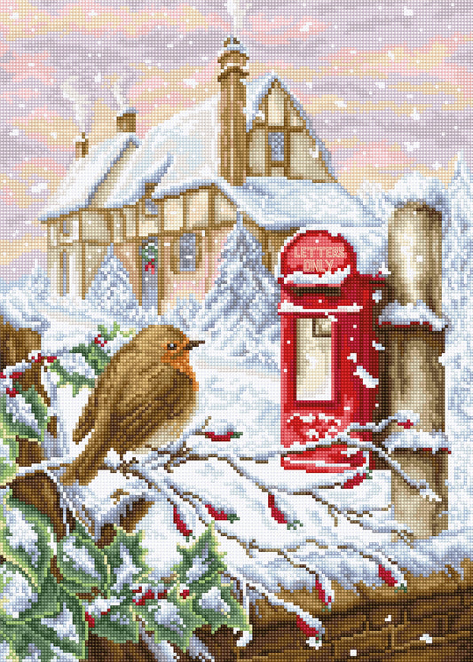 Cross Stitch Kit Luca-S - Red Mail Box, BU4014