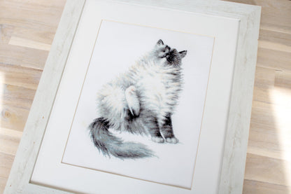 Cross Stitch Kit Luca-S - The Micky Kitty, B2269