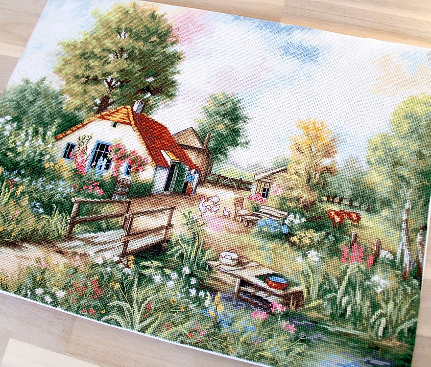 Cross Stitch Kit Luca-S - Village Landscape, BU4011