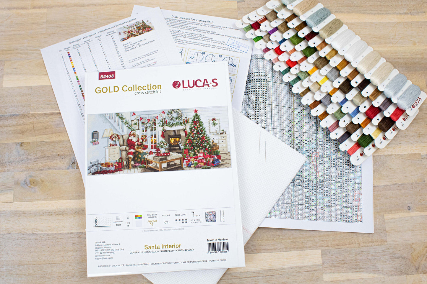 Cross Stitch Kit Luca-S - Santa Interior, B2408