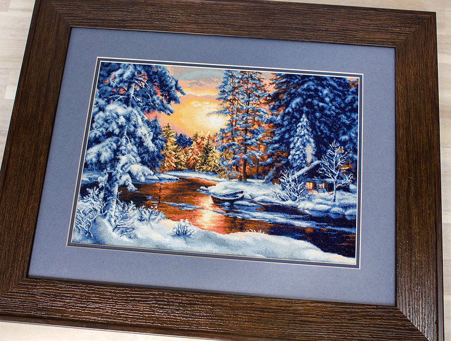 Cross Stitch Kit Luca-S - Winter Landscape, B477