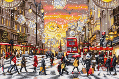 Cross Stitch Kit Luca-S GOLD - Christmas Shopping, BU5007