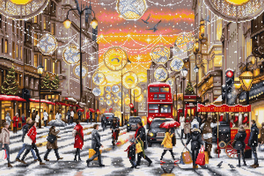 Cross Stitch Kit Luca-S GOLD - Christmas Shopping, BU5007
