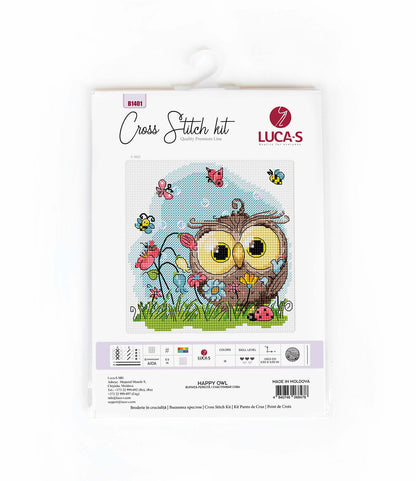 Cross Stitch Kit Luca-S - Happy Owl, B1401