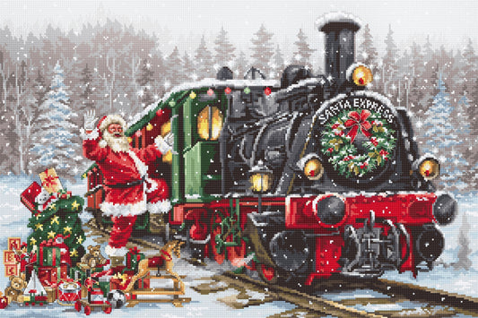 Cross Stitch Kit Luca-S - Santa`s Express - HobbyJobby