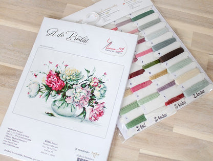 Cross Stitch Kit Luca-S - Peonies, B2263