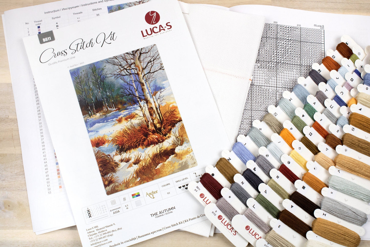 Cross Stitch Kit Luca-S -The Autumn - HobbyJobby