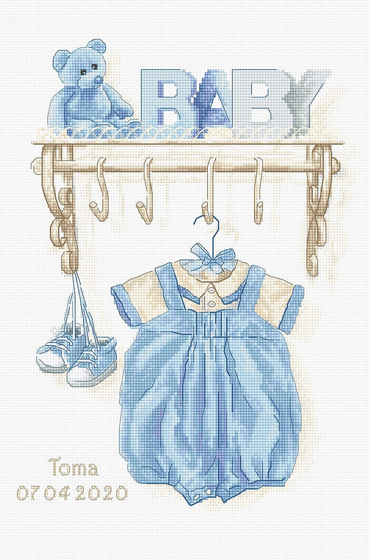 Cross Stitch Kit Luca-S - Baby Boy Birth, B1174