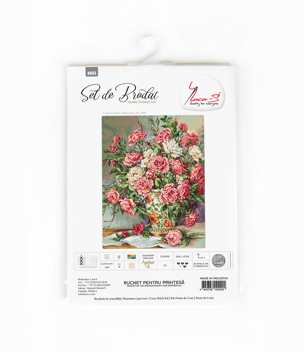 Cross Stitch Kit Luca-S - Posies for the Princess, B603