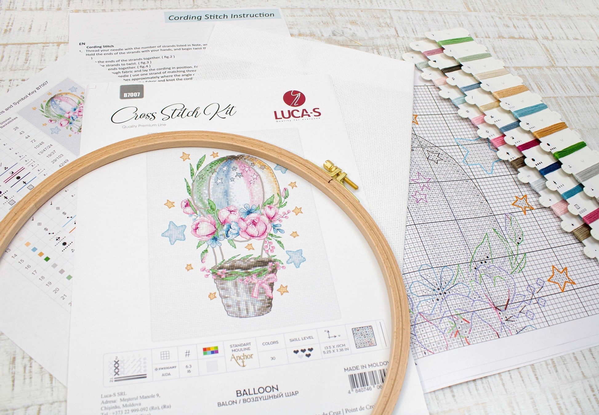 Cross Stitch Kit Luca-S - Balloon - HobbyJobby