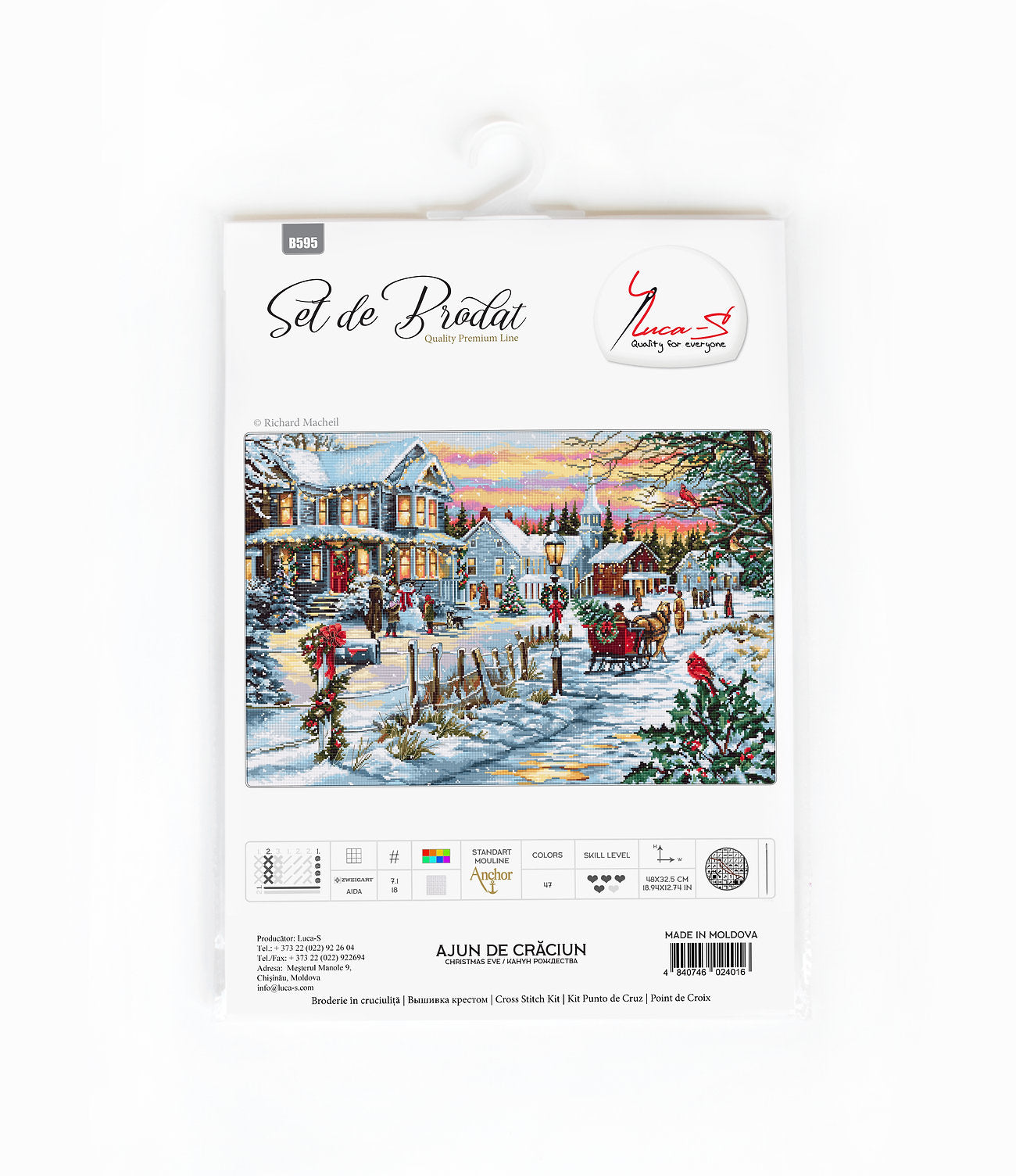 Cross Stitch Kit Luca-S - Christmas Eve, B595