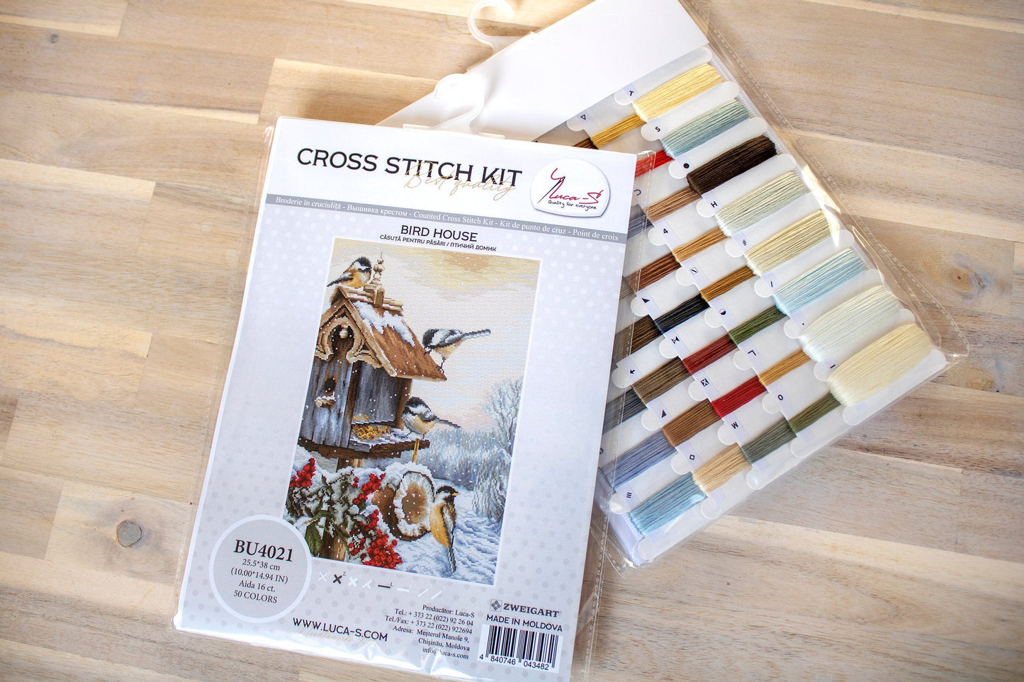 Cross Stitch Kit Luca-S - Bird House, BU4021