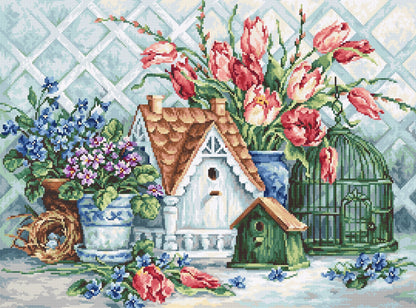 Cross Stitch Kit Luca-S - Quaint Little Neighborhood - HobbyJobby