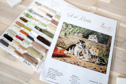 Cross Stitch Kit Luca-S - Kittens, B556