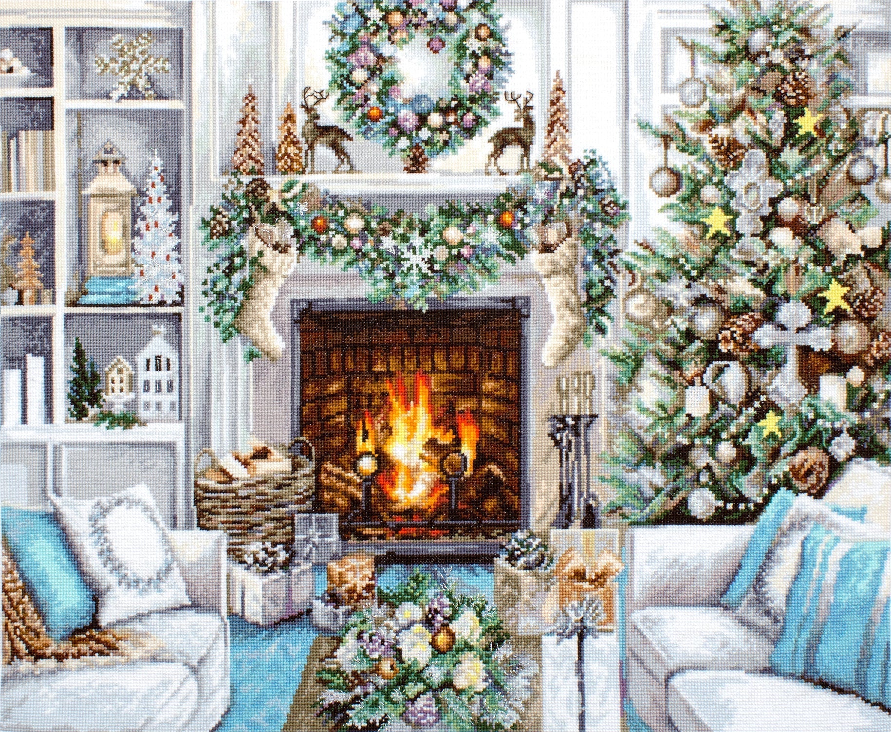 Cross Stitch Kit Luca-S - Christmas Interior - HobbyJobby