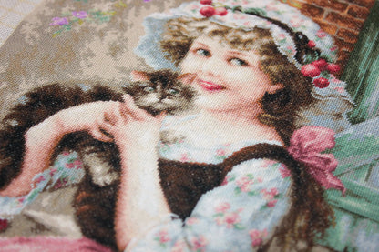 Cross Stitch Kit Luca-S - The Little Kitty, B538