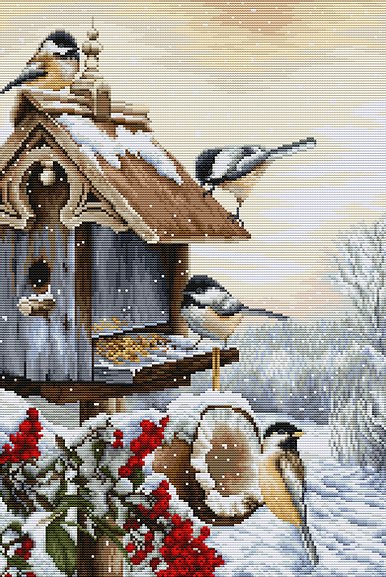 Cross Stitch Kit Luca-S - Bird House, BU4021