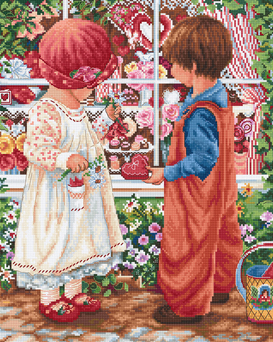Cross Stitch Kit Luca-S - Valentine's Treasure, B2407
