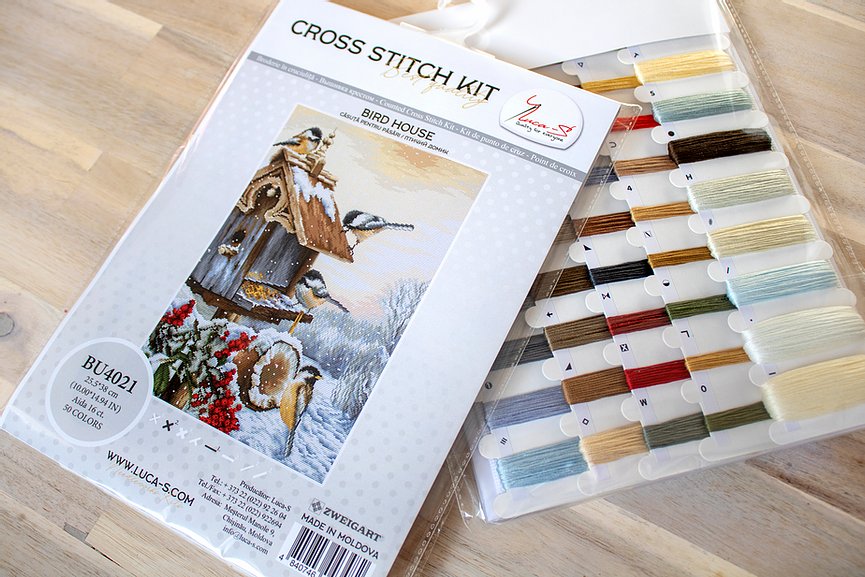 Cross Stitch Kit Luca-S - Bird House, BU4021