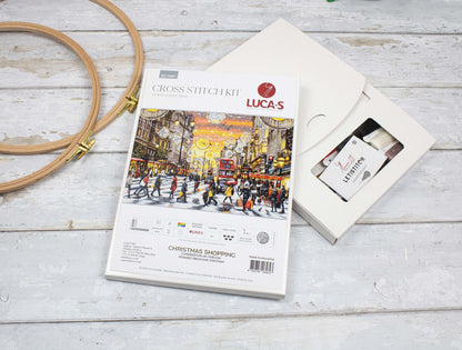 Cross Stitch Kit Luca-S GOLD - Christmas Shopping, BU5007