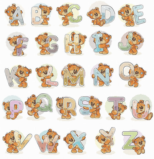 Cross Stitch Kit Luca-S - Alphabet, B1201