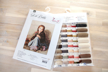 Cross Stitch Kit Luca-S - Girl Selling Flowers, B513