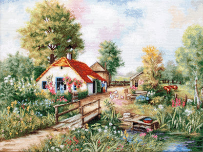 Cross Stitch Kit Luca-S - Village Landscape, BU4011