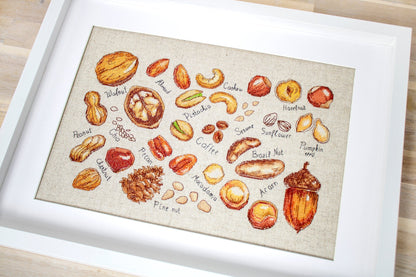 Cross Stitch Kit Luca-S - Nuts and Seeds, B1165