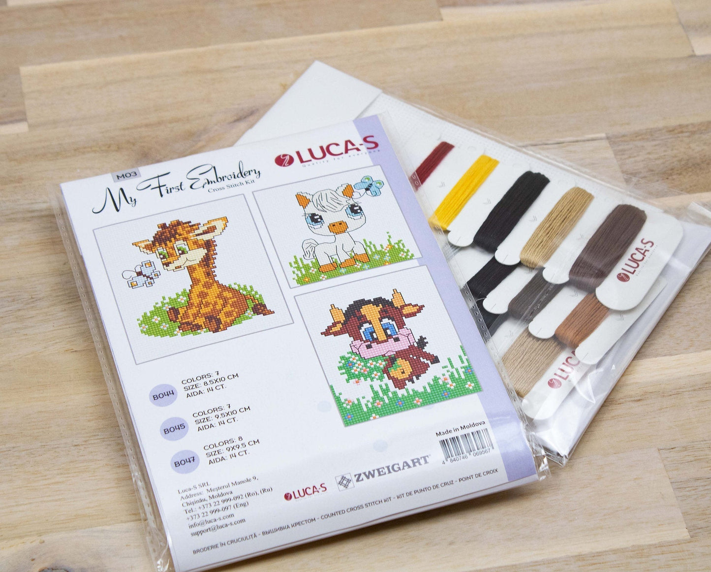 Cross Stitch Kit for Beginners -  My First Embroidery M03