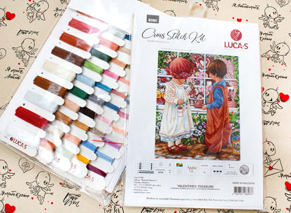 Cross Stitch Kit Luca-S - Valentine's Treasure, B2407