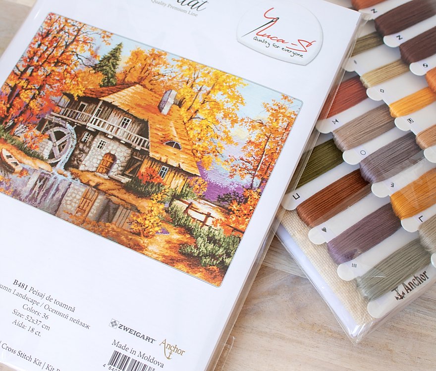 Cross Stitch Kit Luca-S - Autumn Landscape, B481