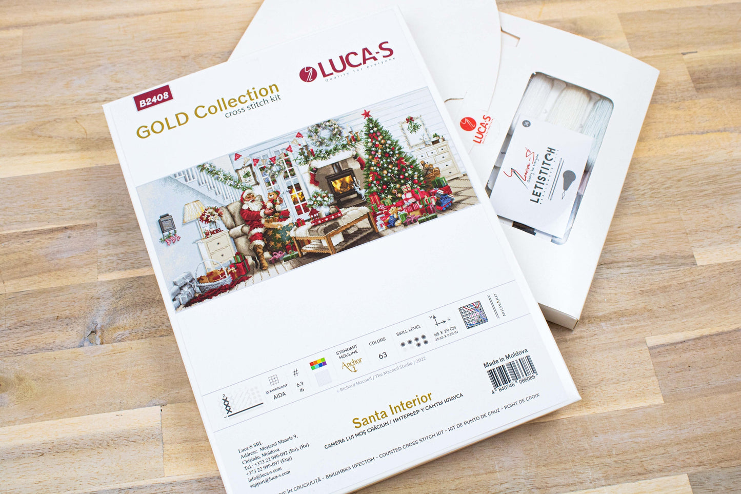 Cross Stitch Kit Luca-S - Santa Interior, B2408