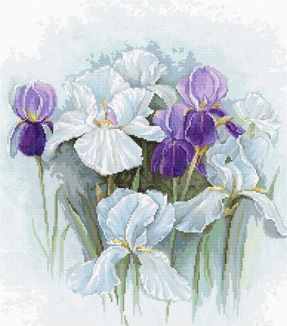 Cross Stitch Kit Luca-S - Irises, B2367