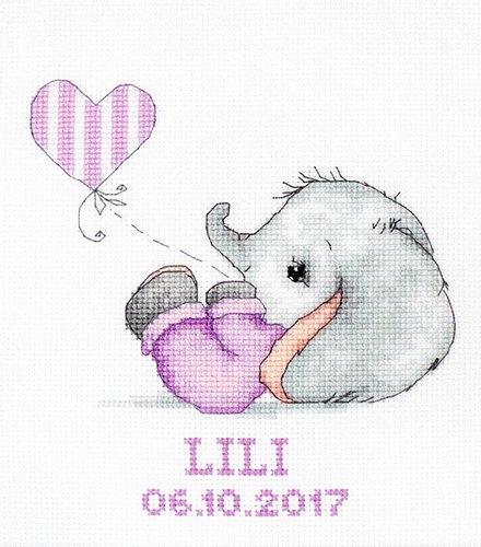 Cross Stitch Kit Luca-S - Baby Girl, B1133