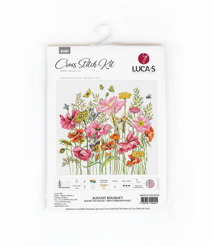 Cross Stitch Kit Luca-S - August Bouquet - HobbyJobby