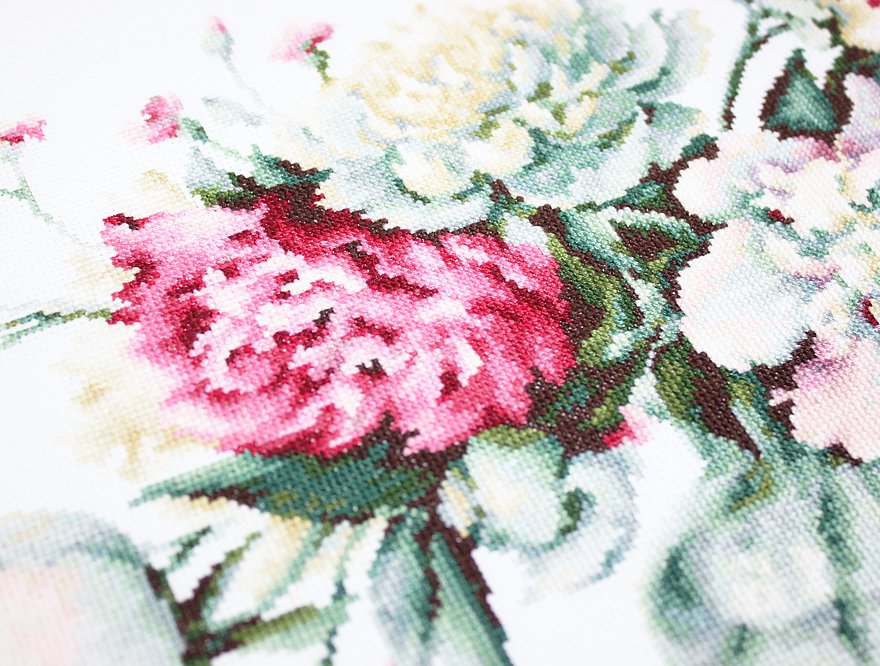 Cross Stitch Kit Luca-S - Peonies, B2263