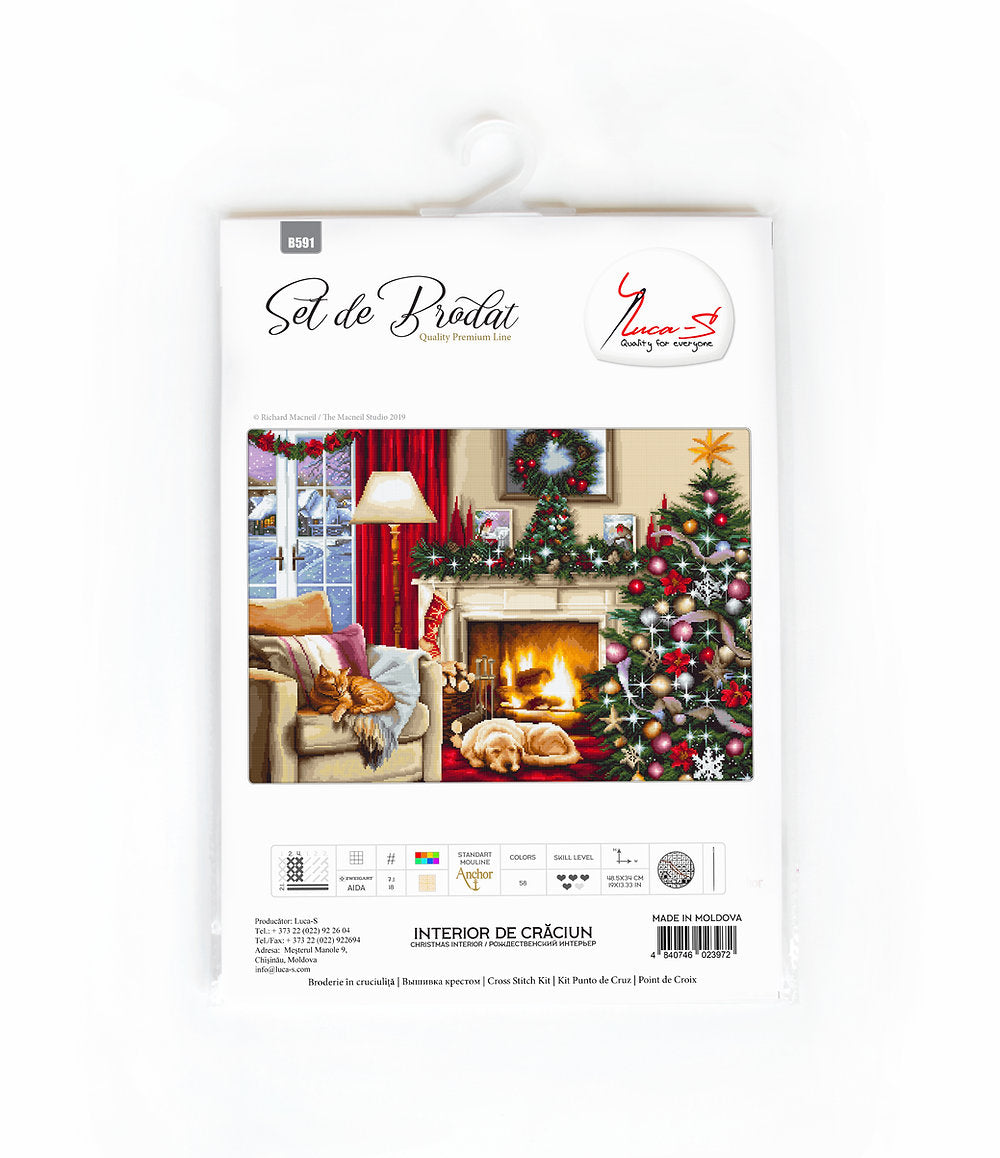 Cross Stitch Kit Luca-S - Christmas Interior, B591