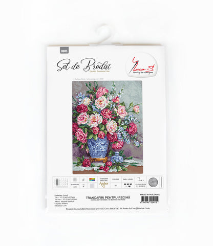 Cross Stitch Kit Luca-S - Her Majestry's Roses - HobbyJobby