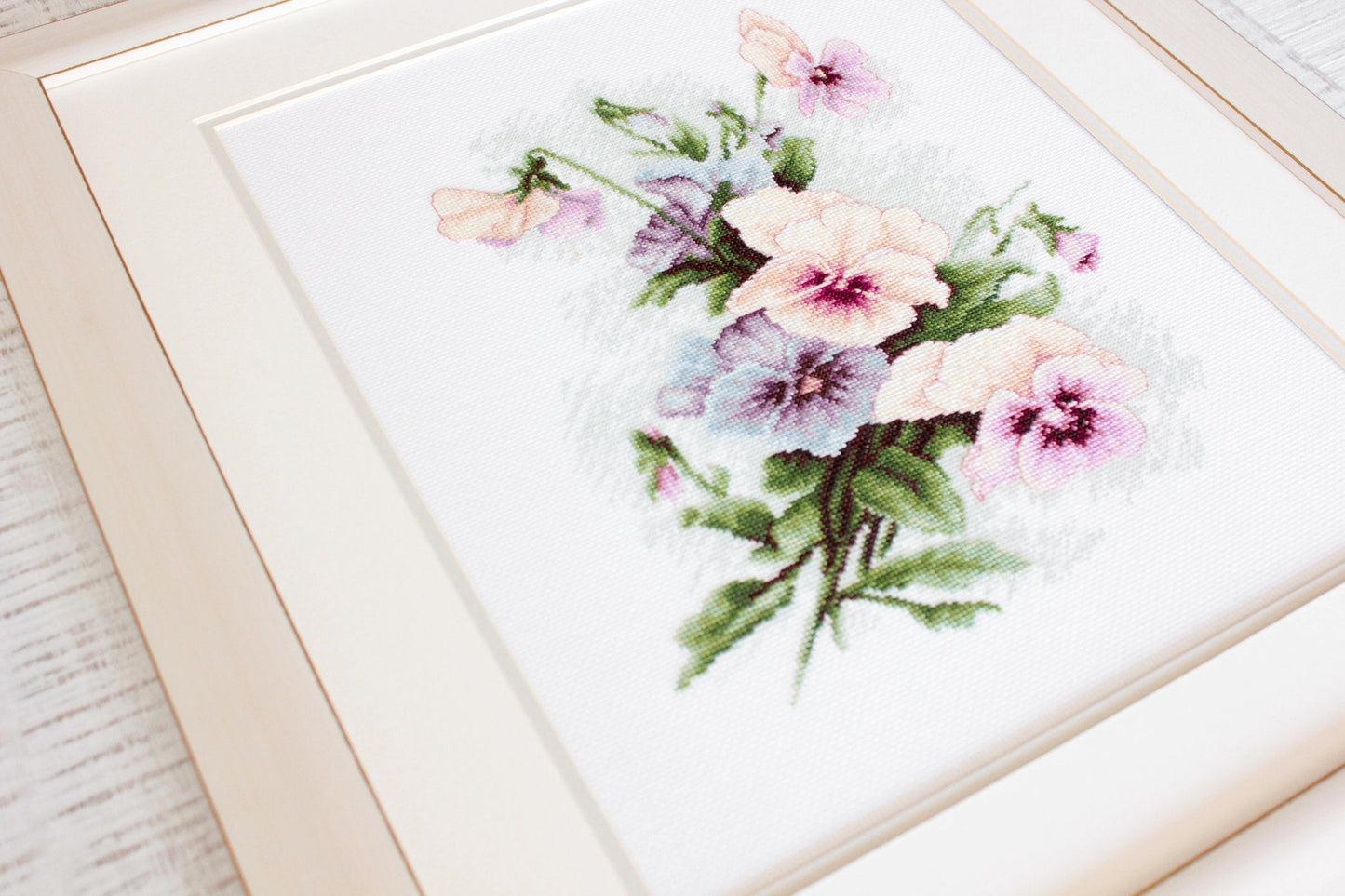 Cross Stitch Kit Luca-S - Pansies, B2231