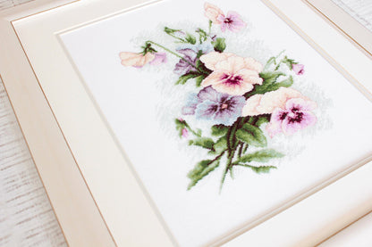 Cross Stitch Kit Luca-S - Pansies, B2231