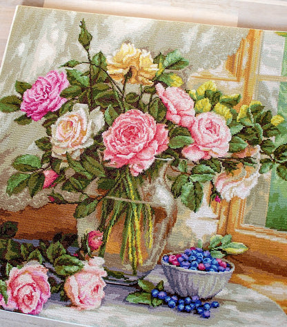 Cross Stitch Kit Luca-S - Still Life with Blueberries, B588