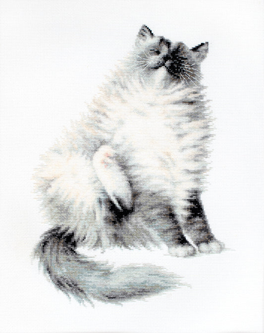 Cross Stitch Kit Luca-S - The Micky Kitty, B2269