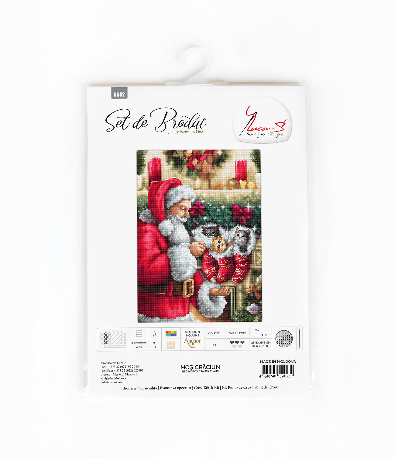 Cross Stitch Kit Luca-S - Santa Claus, B602