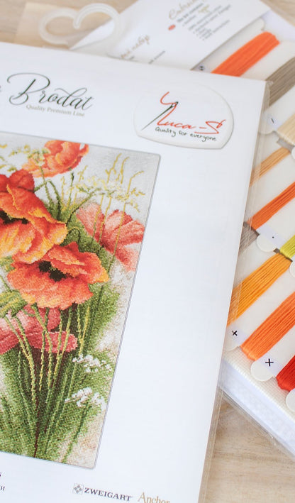Cross Stitch Kit Luca-S - Poppies B213