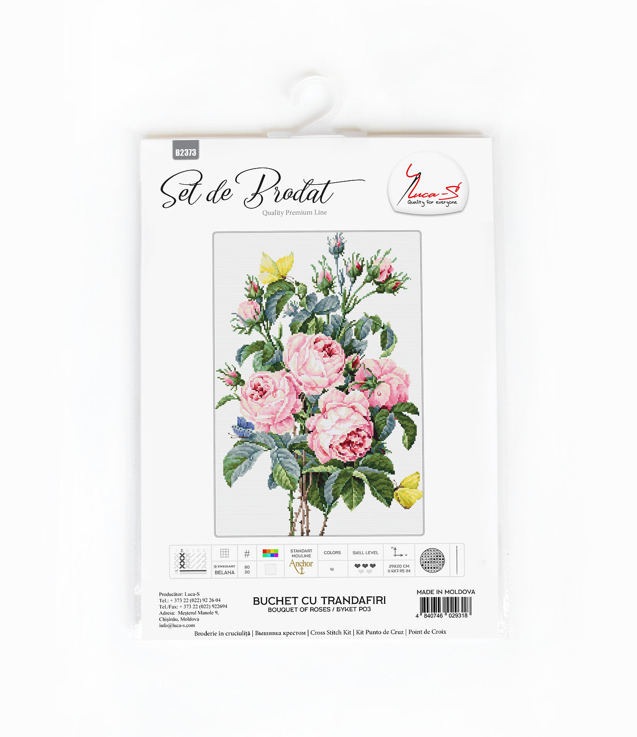 Cross Stitch Kit Luca-S - Bouquet of Roses, B2373