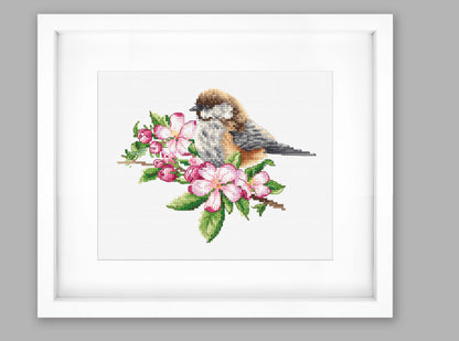 Cross Stitch Kit Luca-S - The Tit on the Branch, B1194