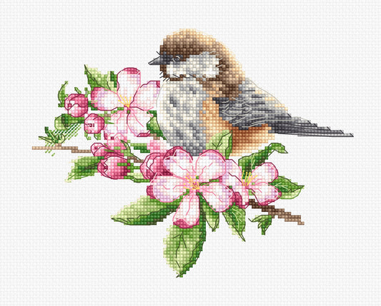 Cross Stitch Kit Luca-S - The Tit on the Branch, B1194