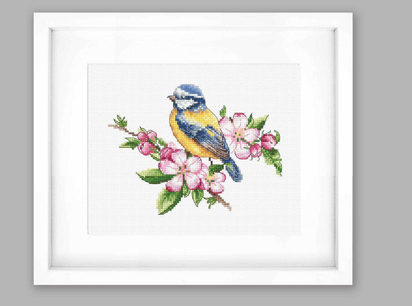 Cross Stitch Kit Luca-S - The Blue Tit, B1195