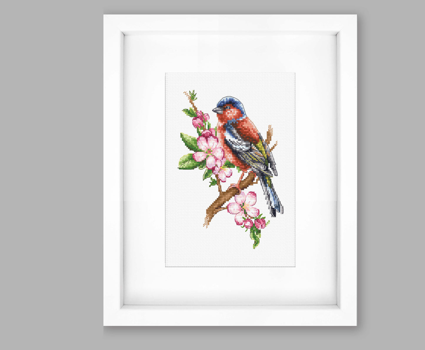 Cross Stitch Kit Luca-S - Chaffinch Bird, B1196