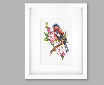 Cross Stitch Kit Luca-S - Chaffinch Bird, B1196